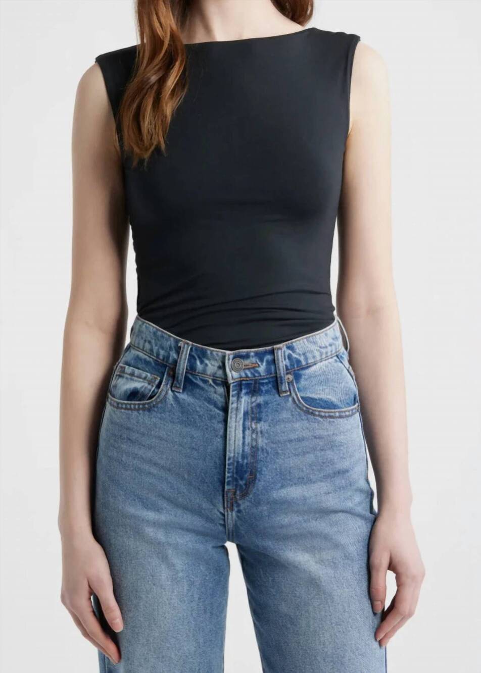 NEW RAG & BONE luca reversible tank top in black